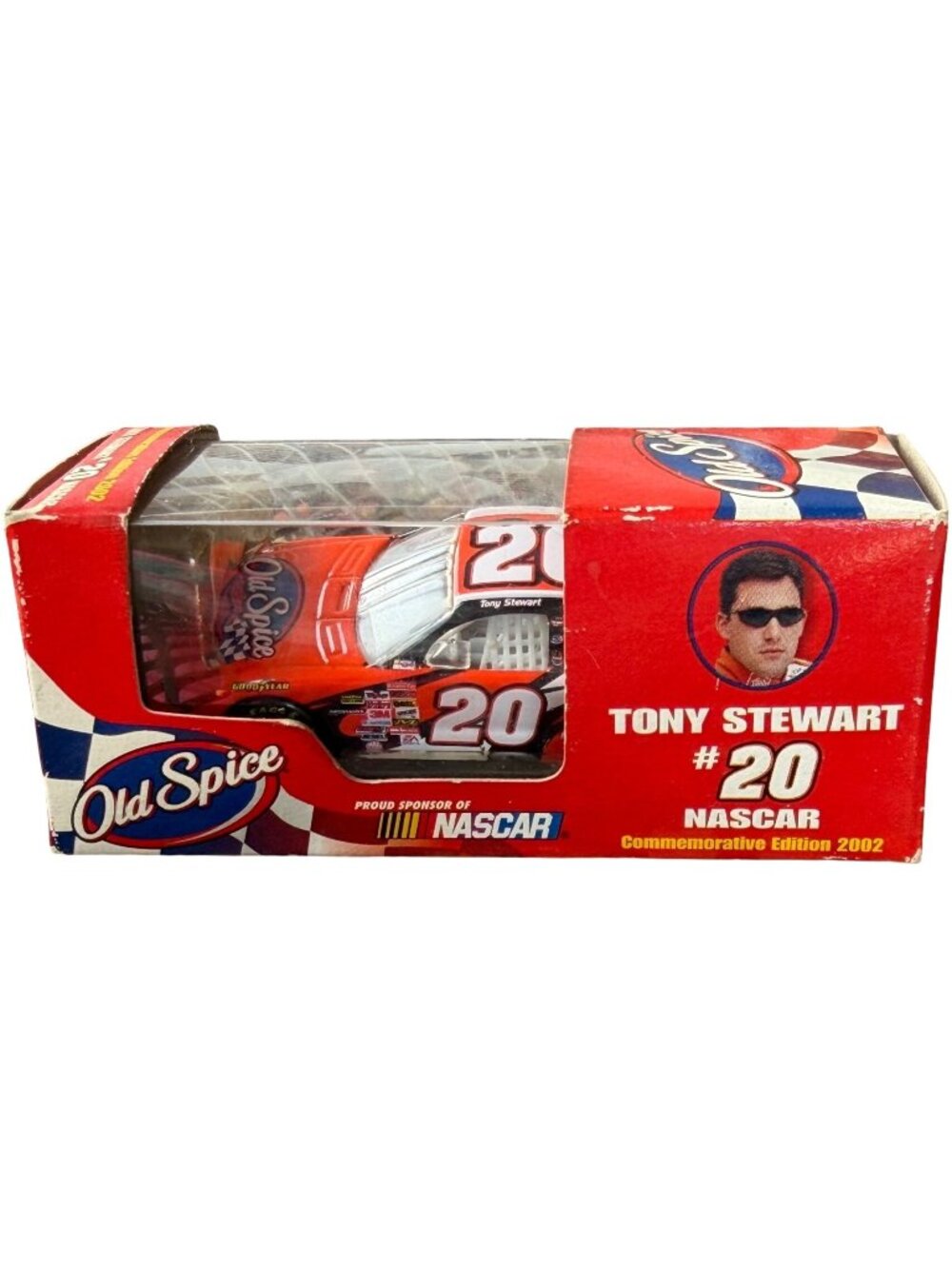 2002 Tony Stewart #20 Old Spice Promotional 1:64 Scale Die-cast Car (Boxed)